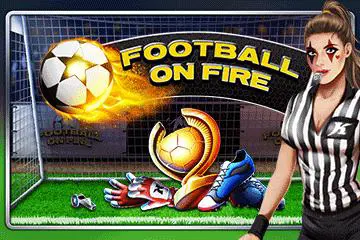 Football on fire coverImage