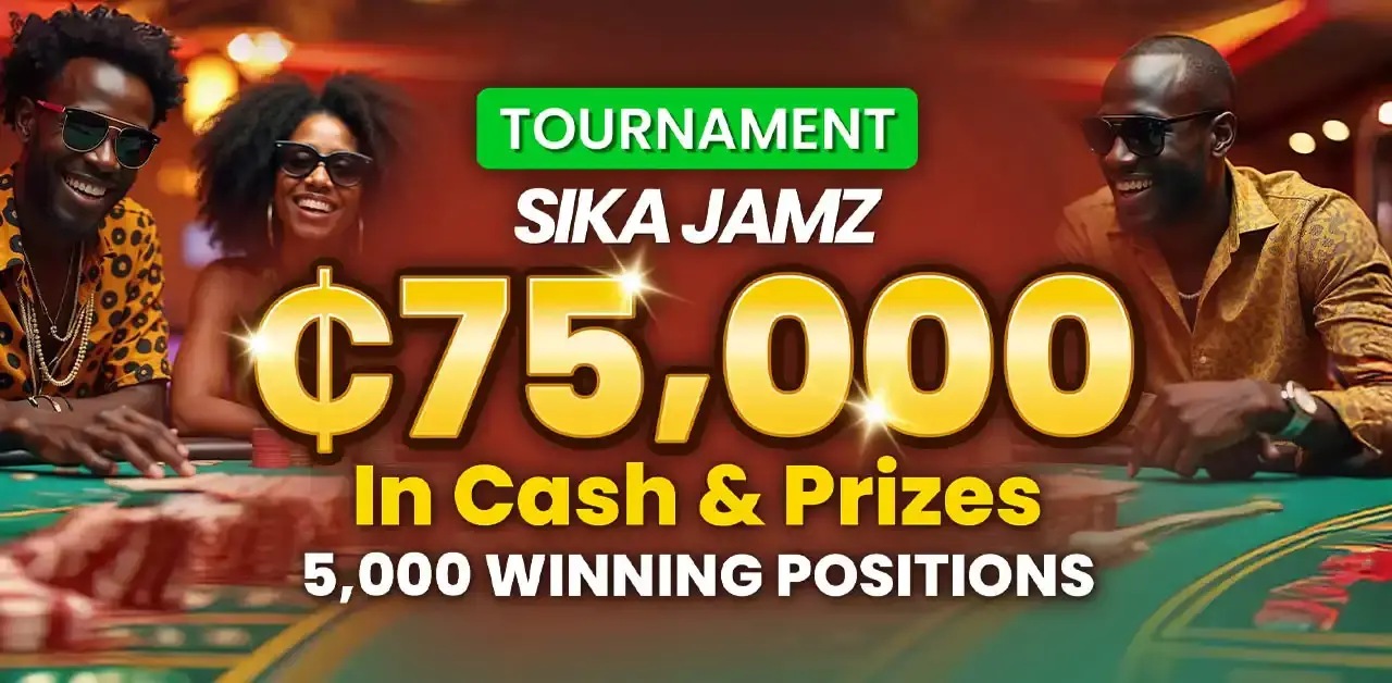 Win your share of GHS75,00 in the Sika Jamz Tournament at PrideSpins.
