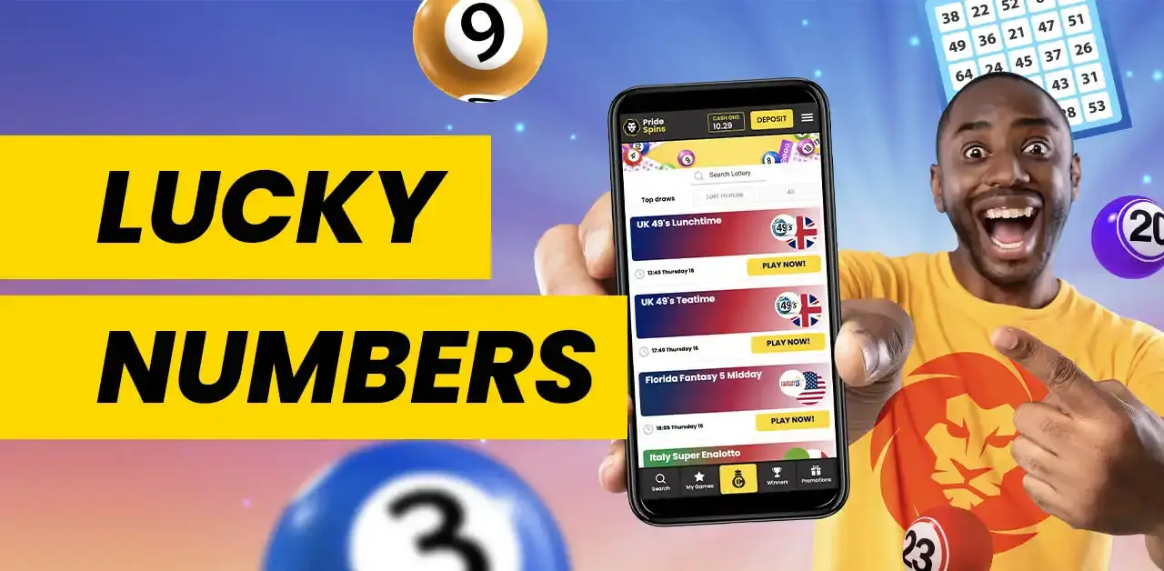 Lucky numbers lotto betting available at PrideSpins Ghana.