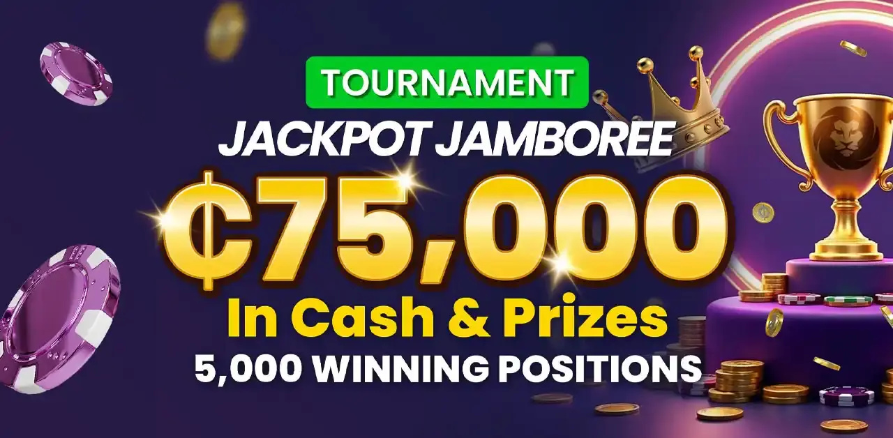 Win your share of GHS75,00 in the Jackpot Jamboree Tournament at PrideSpins this August.