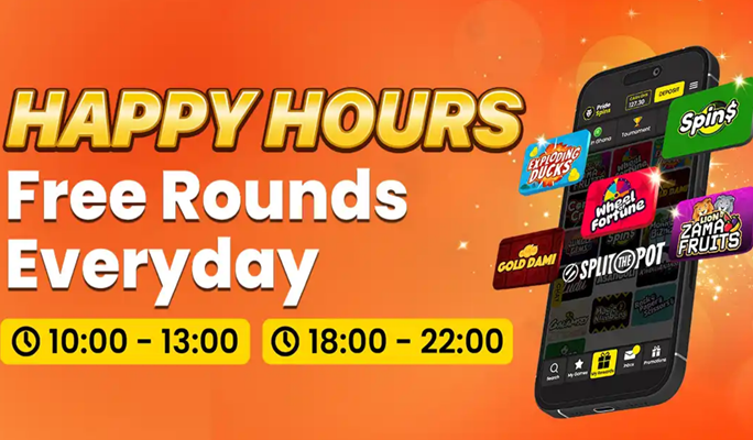 Play selected Split The Pot games and win free bets during the daily PrideSpins Happy Hours.
