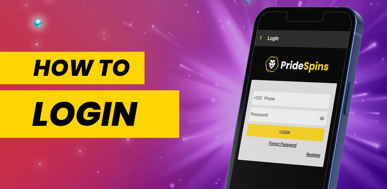 Get familiar with your PrideSpins players account and see how you can login with ease.